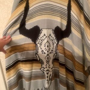 NWOT southwestern poncho